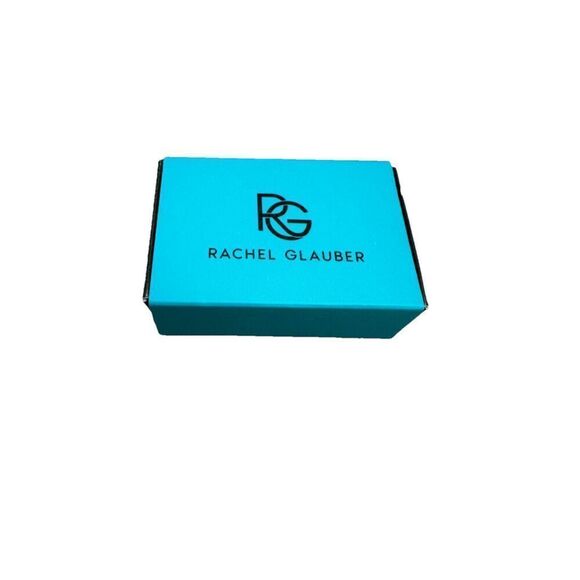 RACHEL GLAUBER Earrings 14k Gold Plated Mother Of Pearl Cubic Zirconia Butterfly - Picture 9 of 9